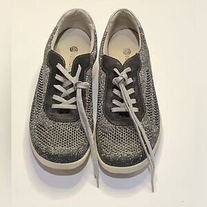 Remonte Soft Women's SZ 9 Black Silver Casual Shoes Sneakers